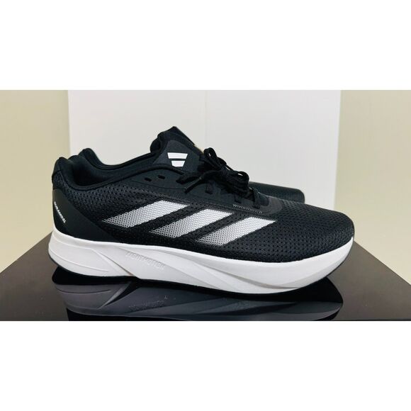 Adidas Duramo SL Sneaker Mens 12 Black/White Running Athletic Gym - New - Picture 2 of 8